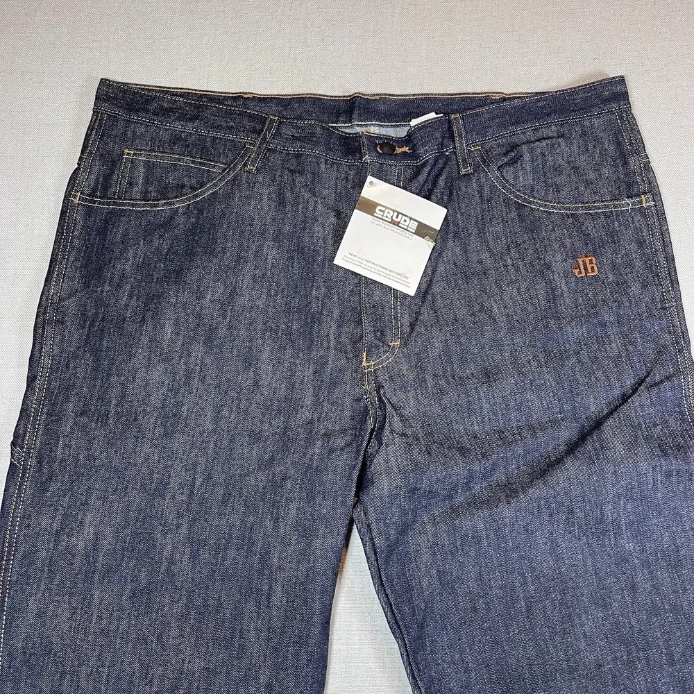 Crude FR Fire Resistant CAT 2 Carpenter Jeans Dark Wash NWT 42x32 Workwear Denim